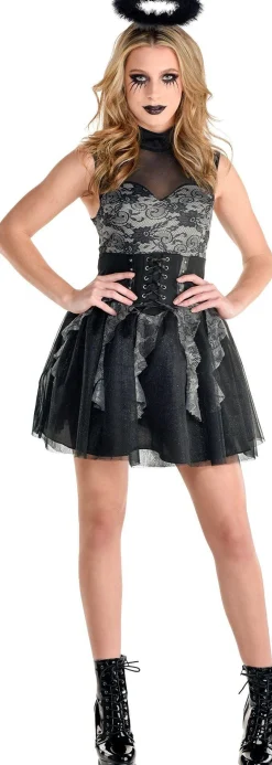 Flash Sale Adult Bad Angel Costume Women Scary
