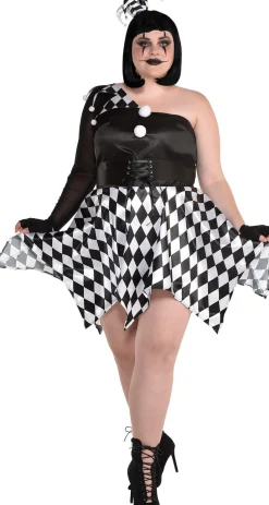 Best Adult Bad Jester Costume - Plus Size Women Sexy