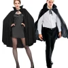 Outlet Adult Black Cape Deluxe Men Scary