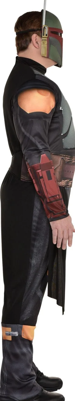 Online Adult Boba Fett Plus-Size Deluxe Muscle Costume - The Mandalorian Plus Size Costumes