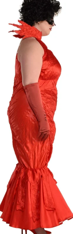 Best Sale Adult Cruella Red Ball Dress Plus Size Costume - Disney Cruella Plus Size Costumes