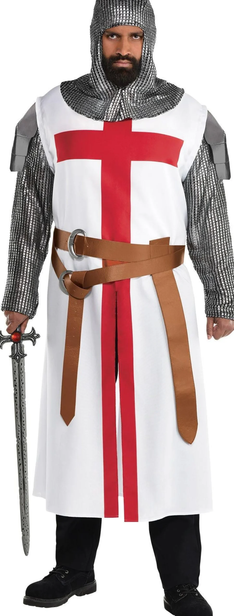 Flash Sale Adult Crusader Warrior Costume Plus Size Plus Size Costumes