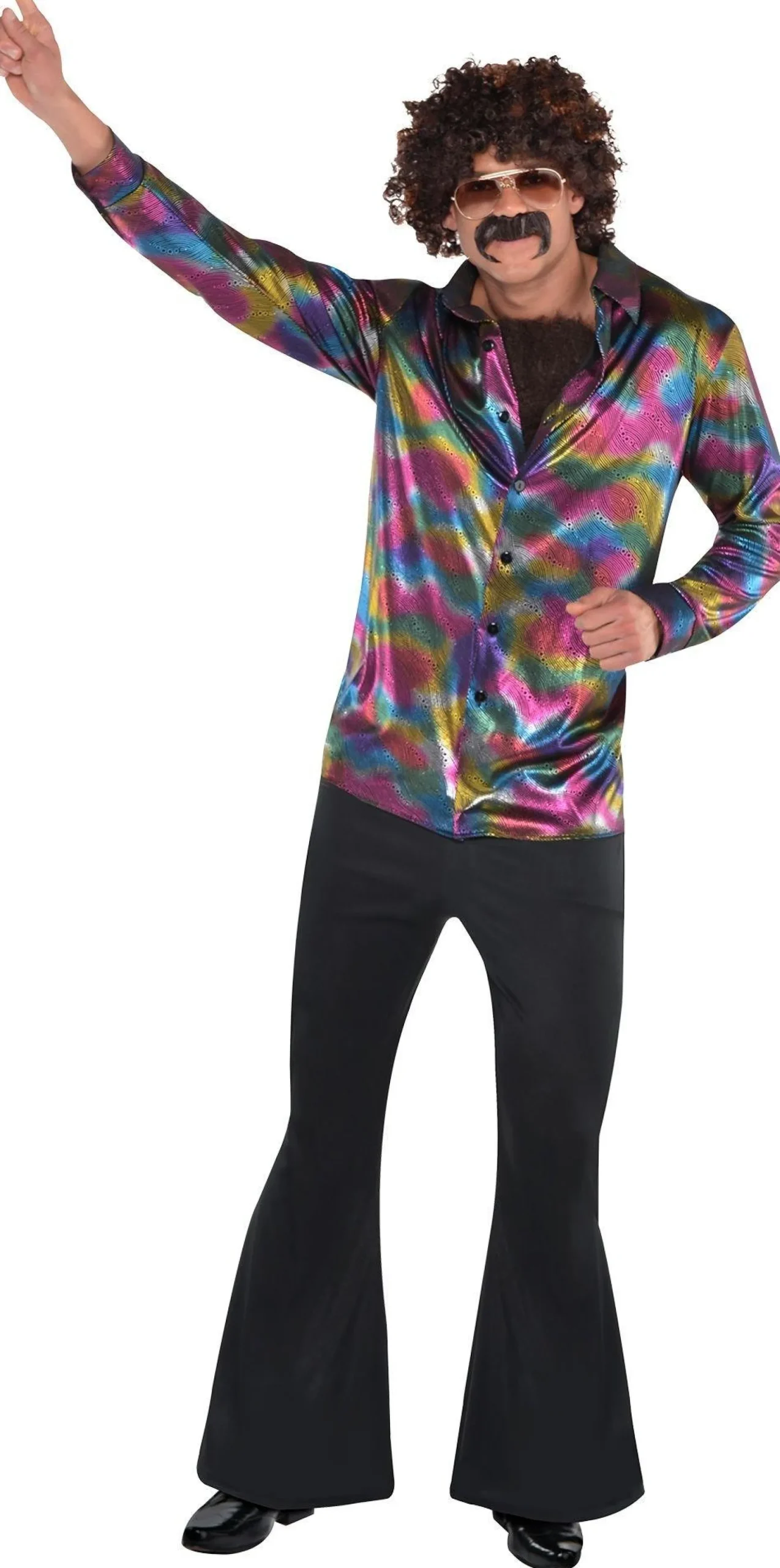 New Adult Disco Shirt Men Decades