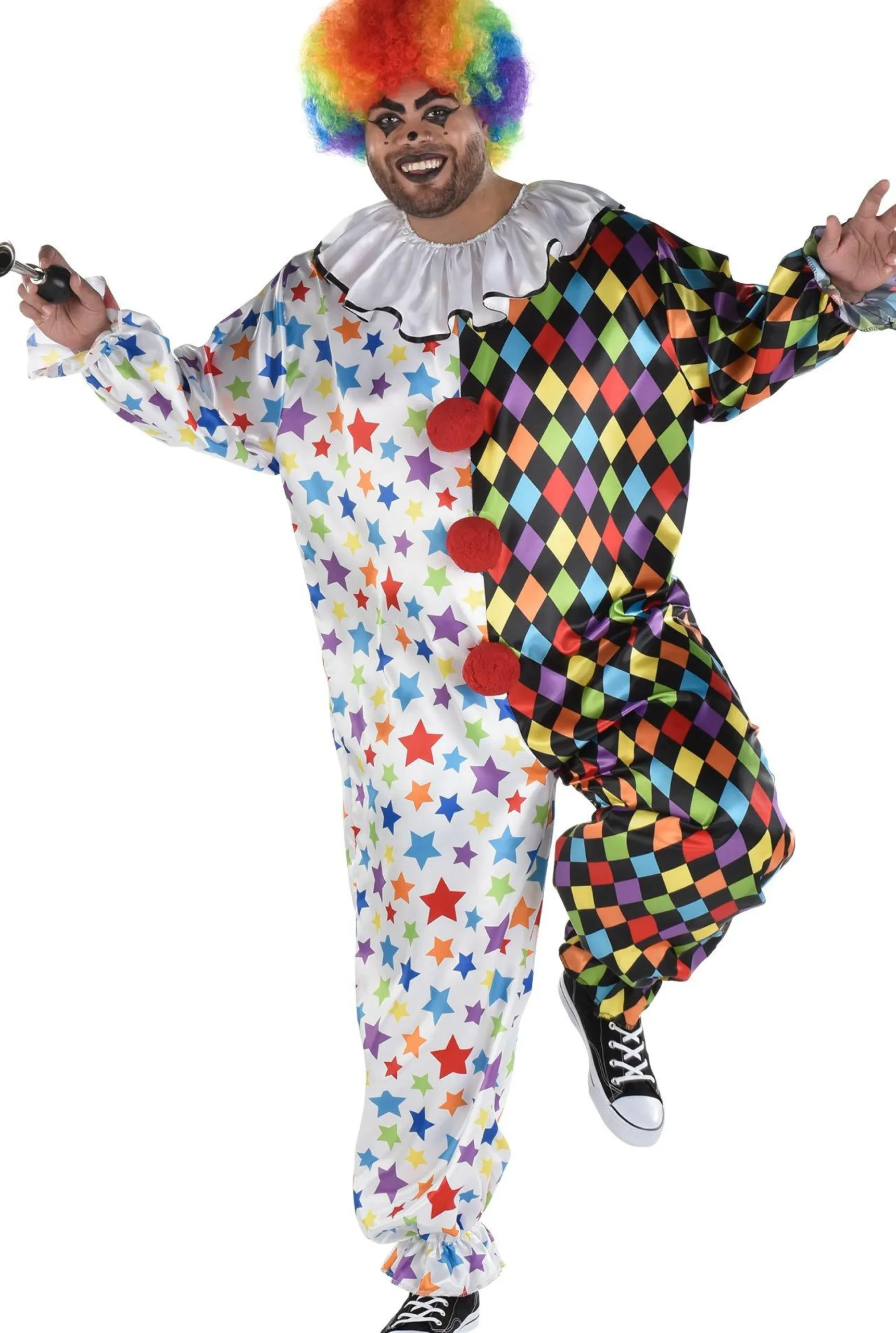 Cheap Adult Friendly Clown Plus Size Costume Men Funny