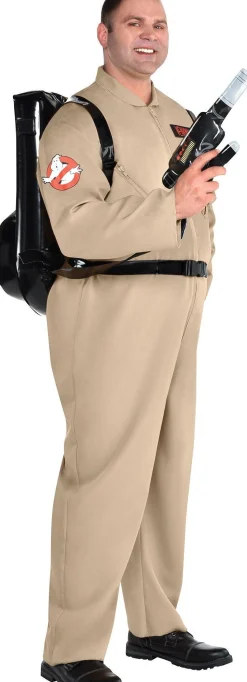 Discount Adult Ghostbusters Plus Size Deluxe Costume With Proton Pack Plus Size Costumes