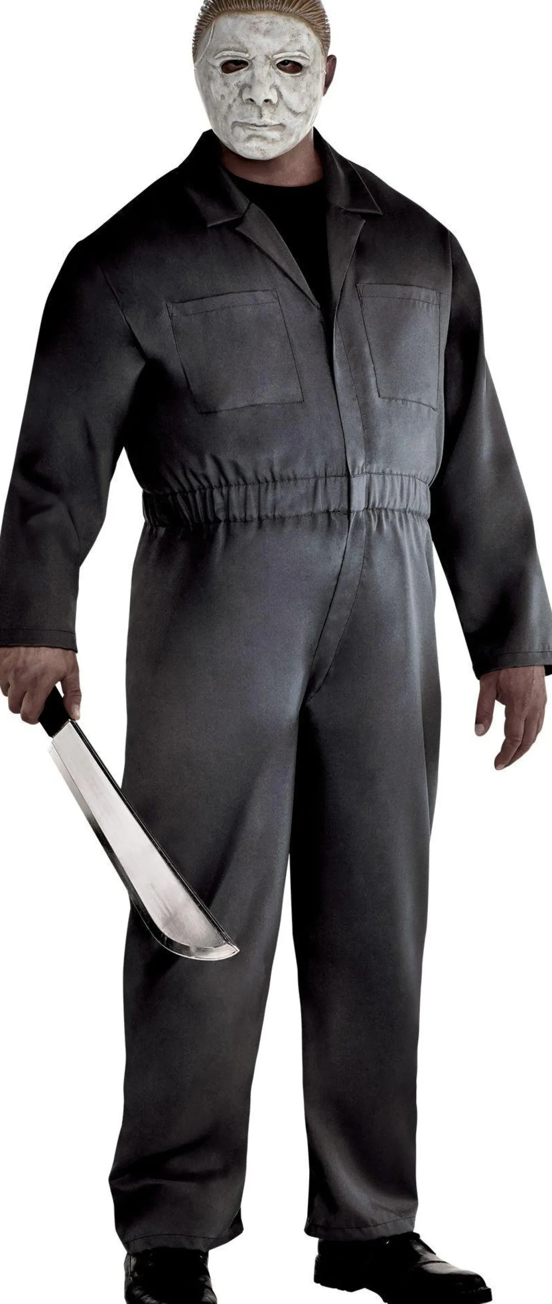 Outlet Adult Gray Michael Myers Costume Plus Size - Halloween Plus Size Costumes