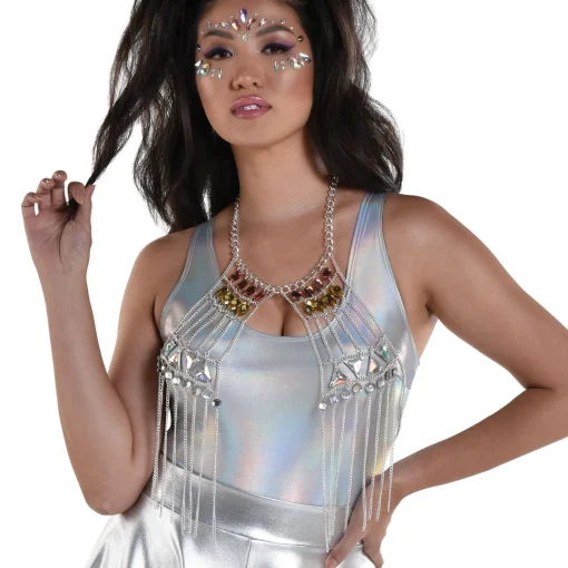 Best Sale Adult Halter Body Chain With Gems - Festival Jewelry