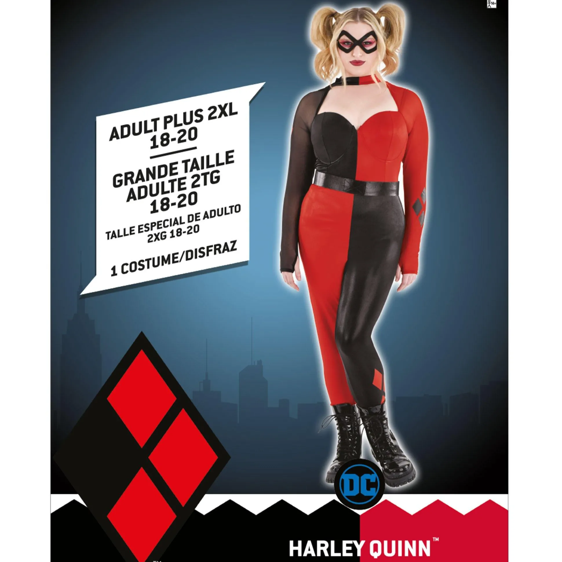Best Sale Adult Harley Quinn Plus Size Costume - Dc Comics Plus Size Costumes