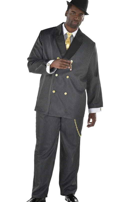 Cheap Adult Head Honcho Plus Size Costume - 20S Gangster Men Decades