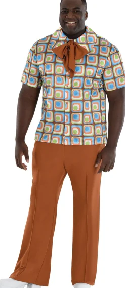Flash Sale Adult Hip 60S Gentleman Plus Size Costume Men Decades
