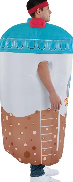 Hot Adult Inflatable Go-Bro Protein Shake Costume Men Funny