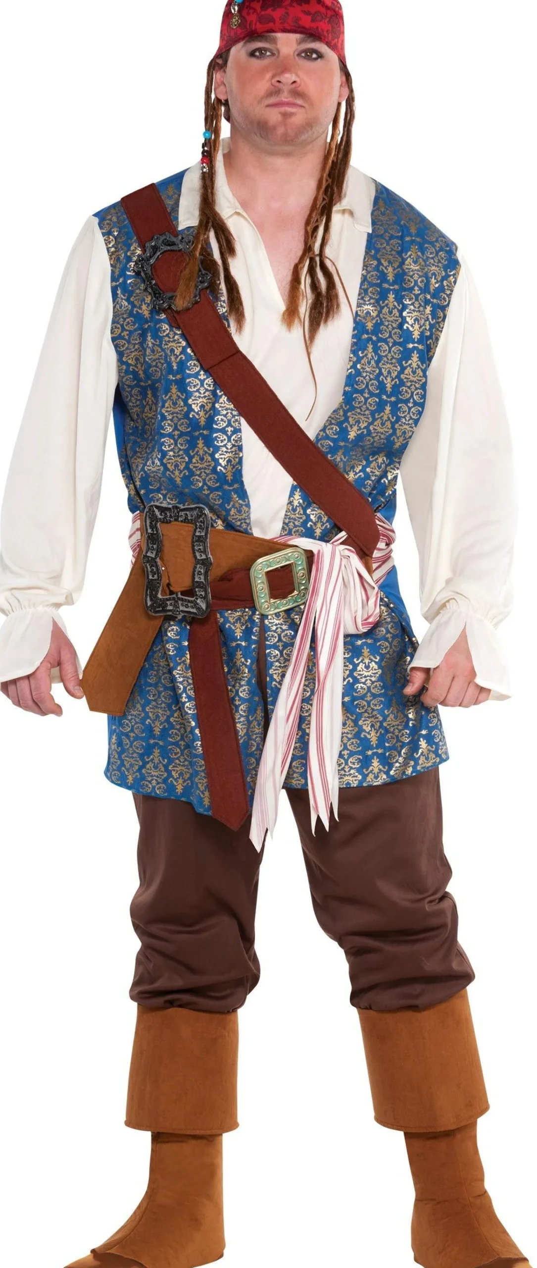 Best Sale Adult Jack Sparrow Pirate Costume Plus Size Men Pirate