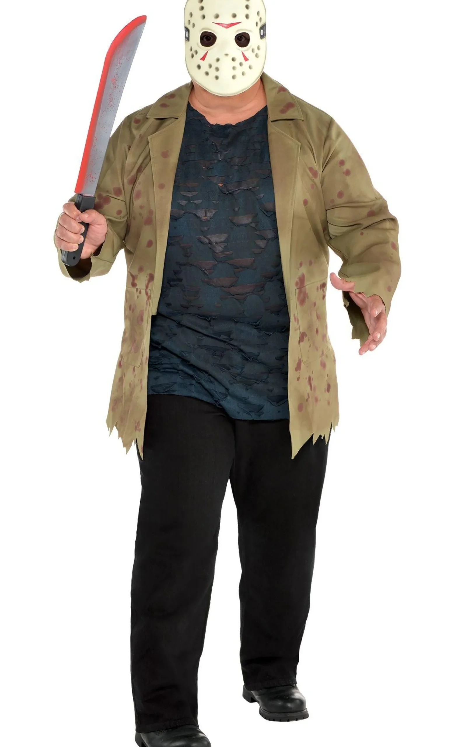 Discount Adult Jason Voorhees Costume Plus Size - Friday The 13Th Plus Size Costumes