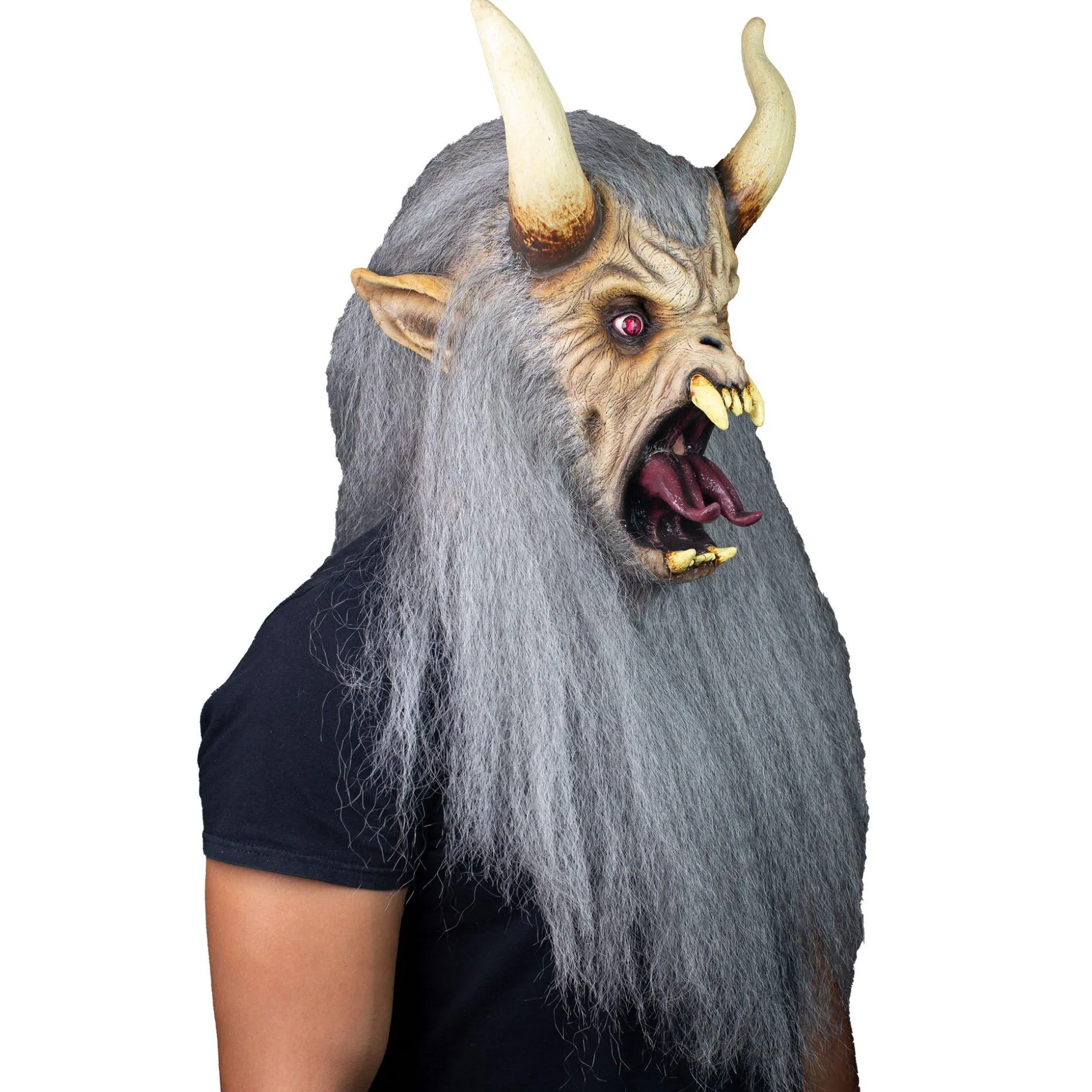 Best Adult Krampus Latex Mask Scary