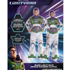 Online Adult Light-Up Buzz Lightyear Space Ranger Alpha Costume - Lightyear Couples' Costumes