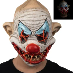 Fashion Adult Light-Up Creepy Clown Latex Mask Creepy Clown