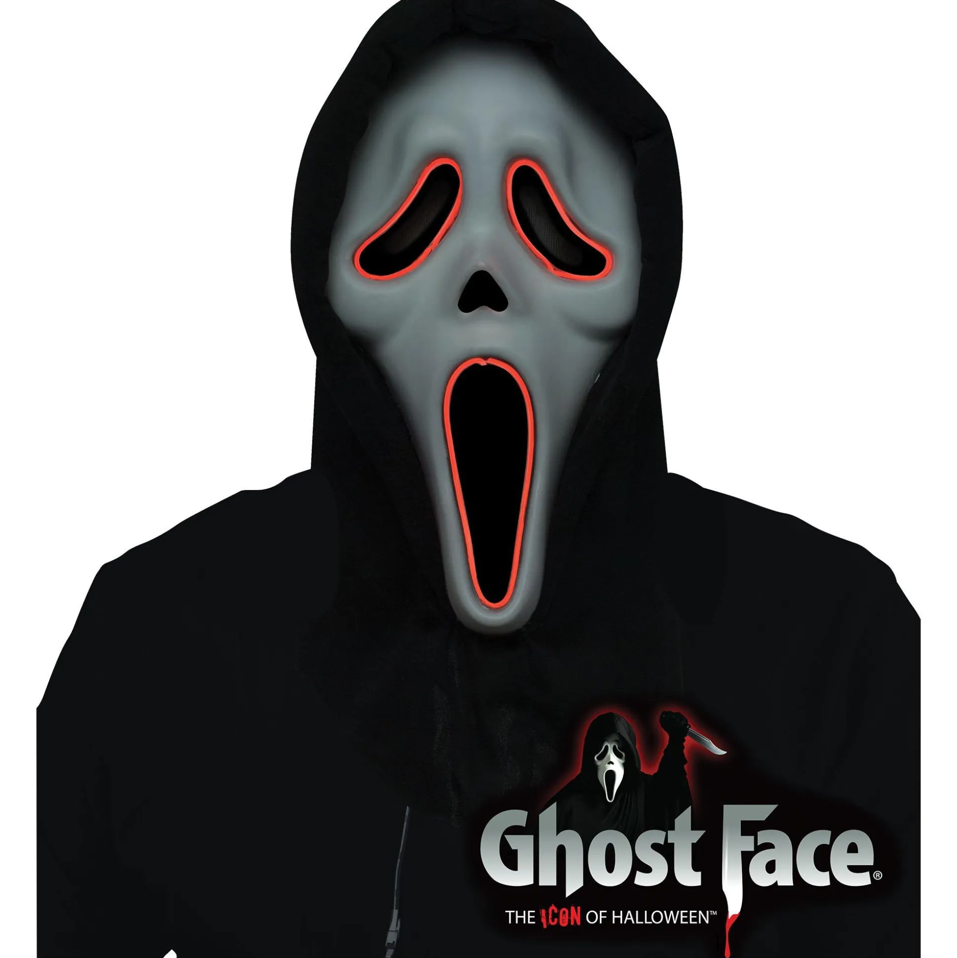Best Sale Adult Light-Up Ghostface Mask - Scream Scary