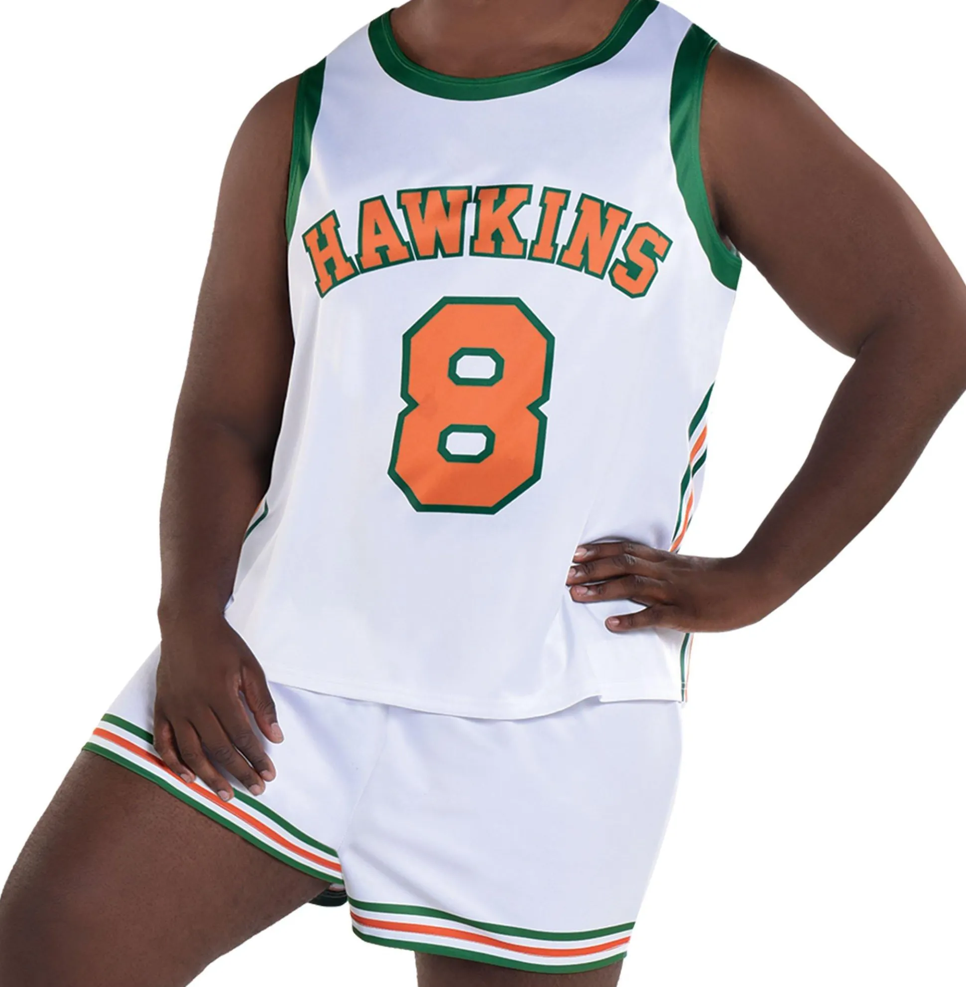 Hot Adult Lucas Hawkins High Basketball Plus Size Costume - Stranger Things 4 Plus Size Costumes