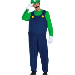 Outlet Adult Luigi Costume - Super Mario Brothers Plus Size Costumes