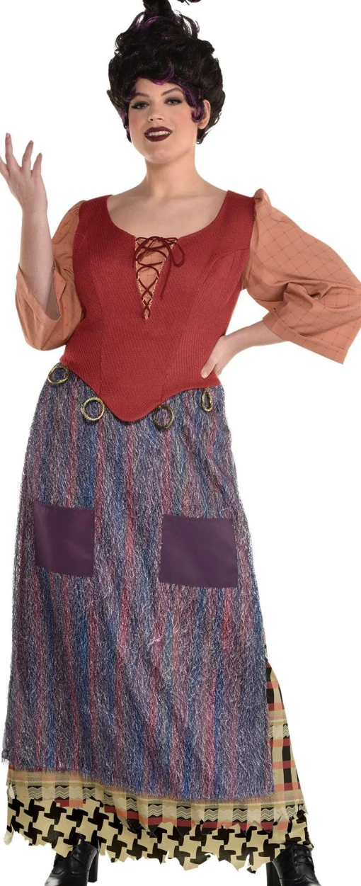 Party City Adult Mary Sanderson Costume Plus Size - Disney Hocus Pocus|Women Disney
