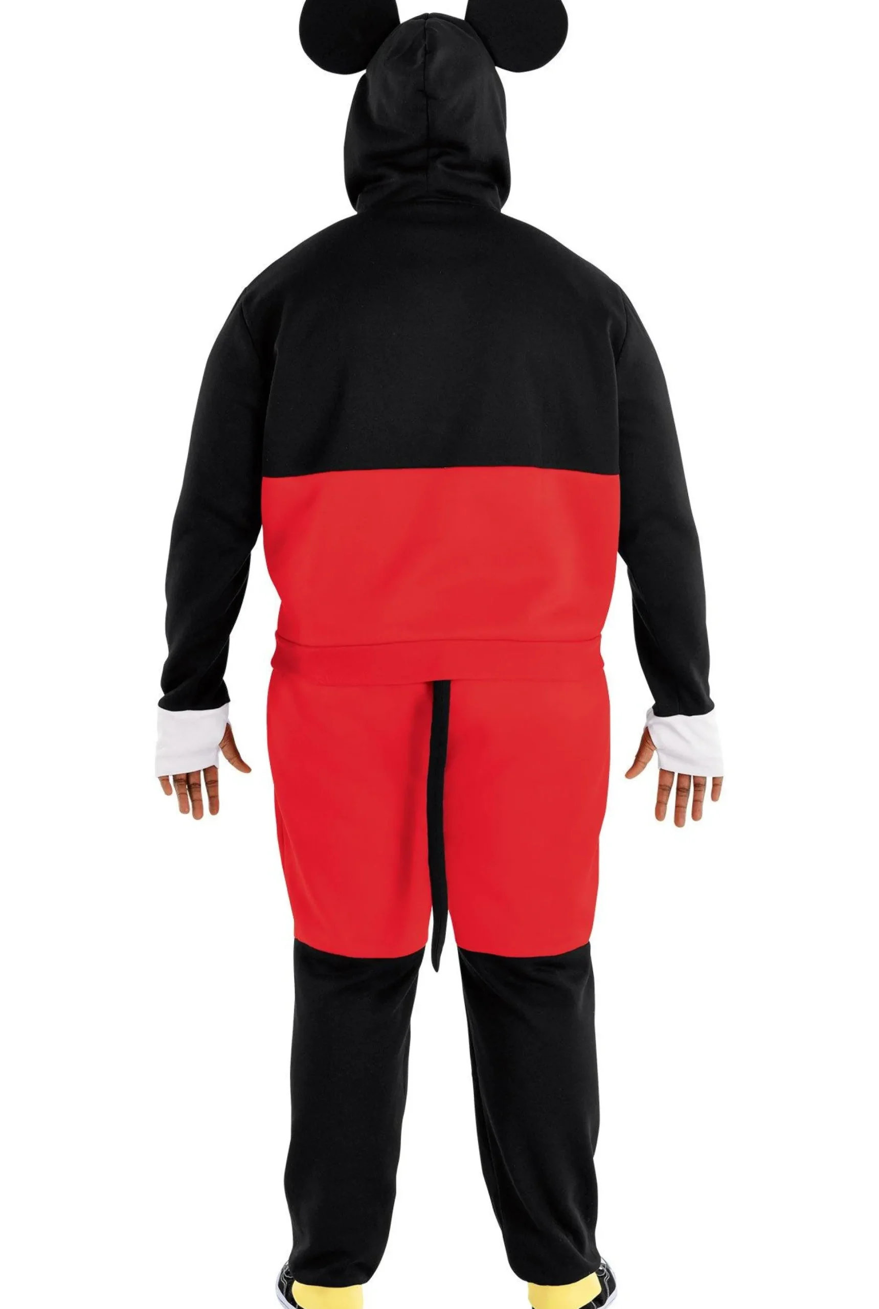 Cheap Adult Mickey Mouse Plus Size Sweatsuit Costume - Disney Plus Size Costumes