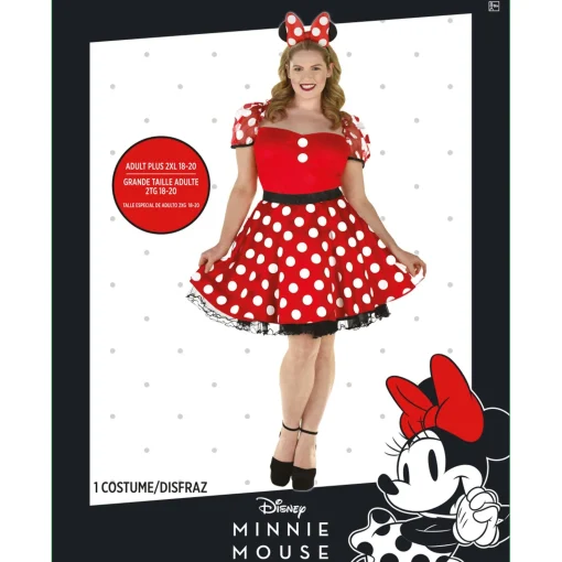 Party City Adult Minnie Mouse Plus Size Costume - Disney|Women Disney