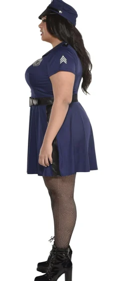 Cheap Adult Miranda Rights Cop Costume - Plus Size Women Sexy