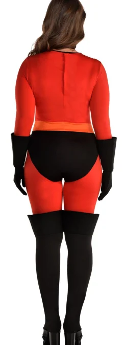 Fashion Adult Mrs. Incredible Plus Size Deluxe Costume - The Incredibles Women Superhero