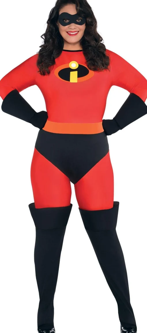 Best Adult Mrs. Incredible Plus Size Deluxe Costume - The Incredibles Plus Size Costumes