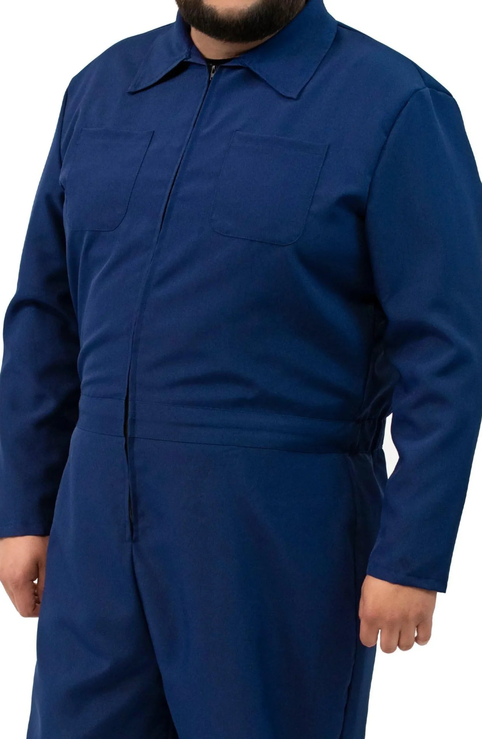Flash Sale Adult Navy Blue Mechanic Coverall Jumpsuit Plus Size Costumes