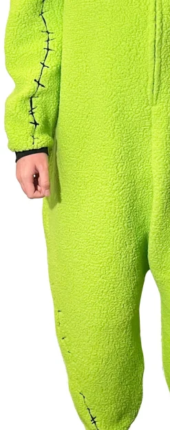 Party City Adult Oogie Boogie One Piece Zipster Costume - The Nightmare Before Christmas|Women Disney