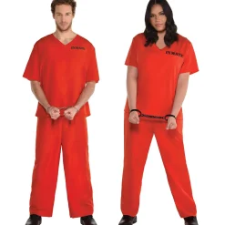 New Adult Orange Prisoner Costume Couples' Costumes