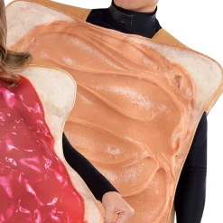 Party City Adult Peanut Butter & Jelly Costume Classic|Women Funny