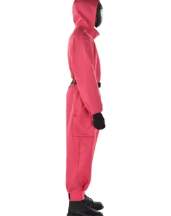 Party City Adult Pink Soldier Guard Costume - Netflix Squid Game| Couples' Costumes