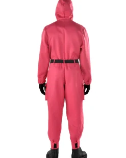 Party City Adult Pink Soldier Guard Costume - Netflix Squid Game| Couples' Costumes