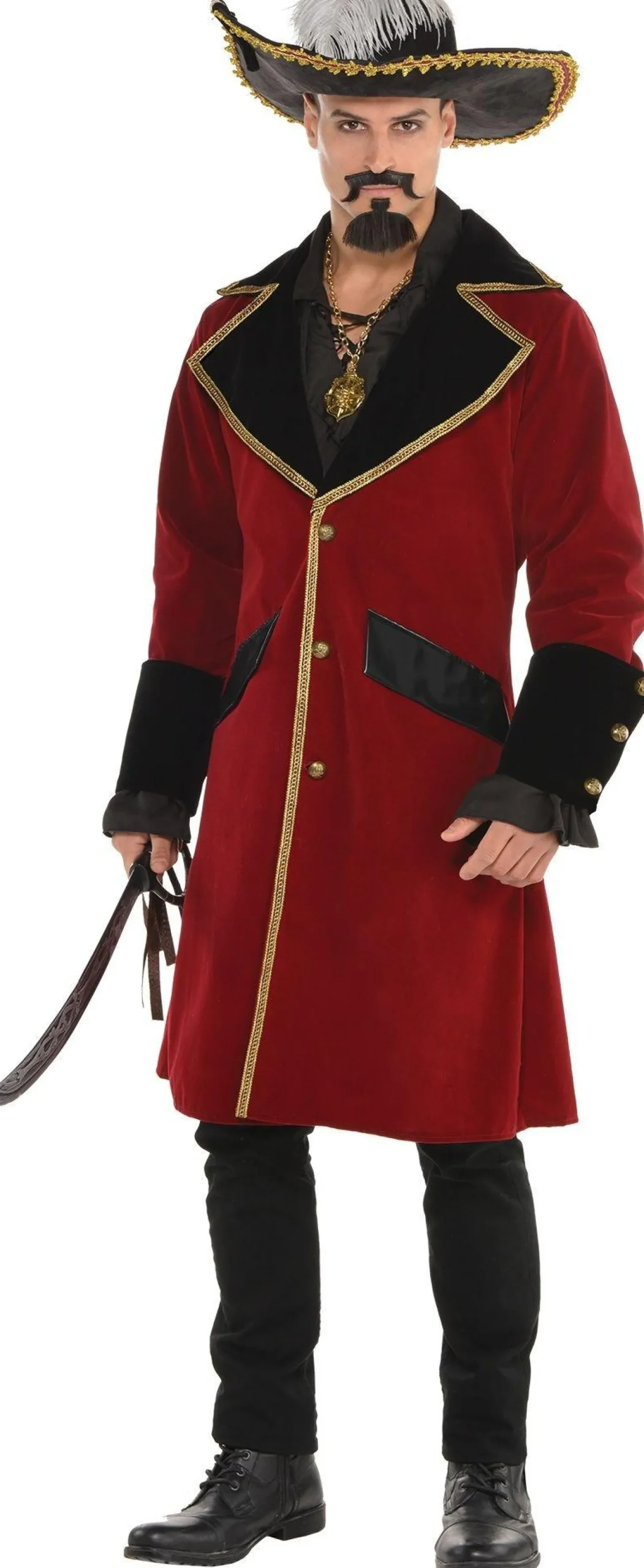 Hot Adult Pirate Captain Jacket Men Pirate
