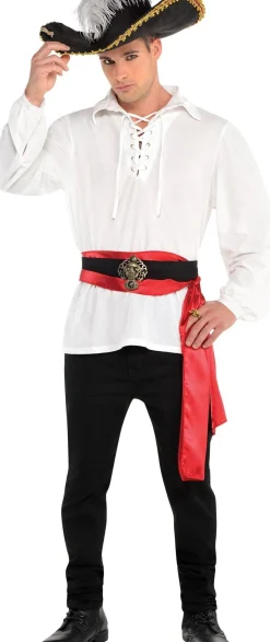 Flash Sale Adult Pirate Shirt Men Pirate