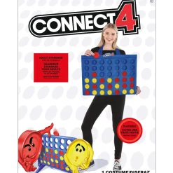 Cheap Adult Playable Connect Four Costume Men Funny