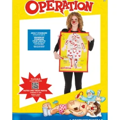 Party City Adult Playable Operation Costume|Men Funny