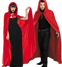 Discount Adult Red Hooded Cape Women Scary