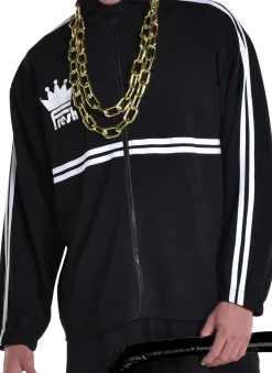 Fashion Adult 80S Tracksuit Dj Costume Men Decades