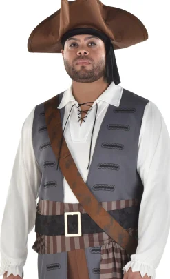 Clearance Adult Shiver Me Timbers Pirate Plus Size Costume Men Pirate