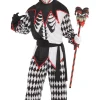 Discount Adult Sinister Jester Costume Men Scary