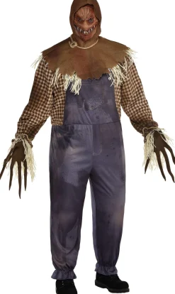 Hot Adult Sinister Scarecrow Costume - Plus Size Men Scary