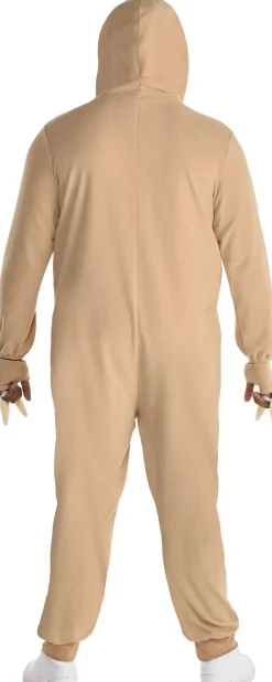 Fashion Adult Sloth One Piece Zipster Costume - Plus Size Couples' Costumes