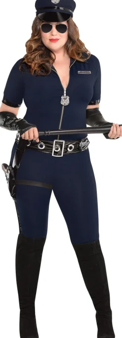 Online Adult Stop Traffic Sexy Cop Costume - Plus Size Women Sexy