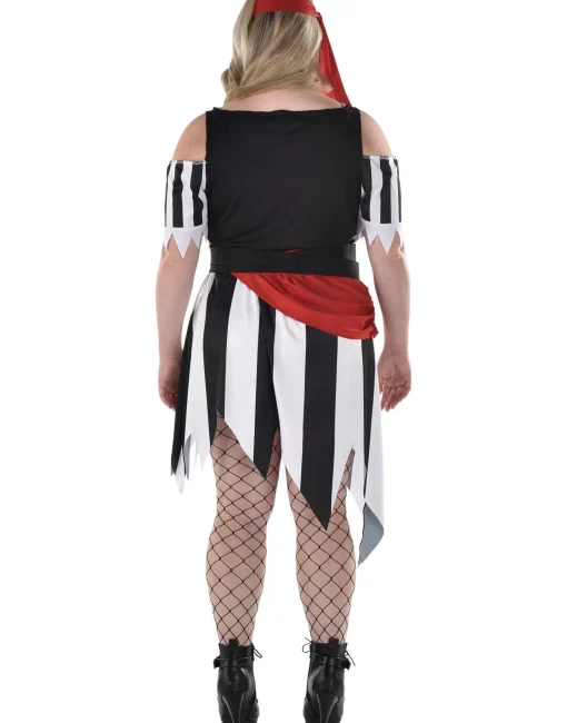 Party City Adult Sultry Shipmate Plus Size Costume|Women Pirate