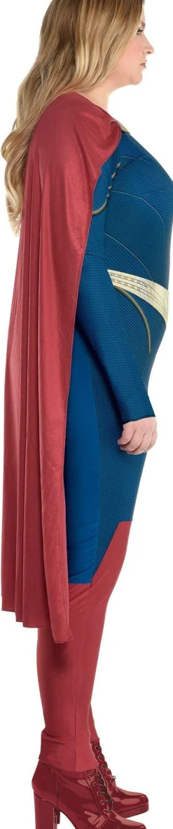 Fashion Adult Supergirl Costume Plus Size Women Superhero