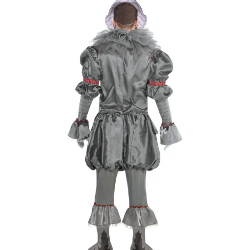 Best Adult Tattered Pennywise Deluxe Costume - It Chapter Two Men Scary