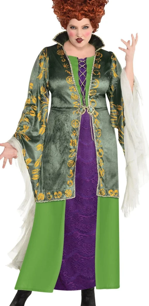 Party City Adult Winifred Sanderson Costume Plus Size - Disney Hocus Pocus|Women Disney